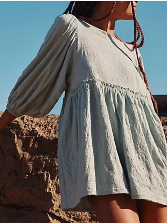 Free People Beach Beyond Obsessed Romper Seaspray Size XL - Picture 12 of 12